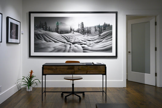 Hardwood Gallery Framing for 40x88 Prints - Gallery Pickup Only