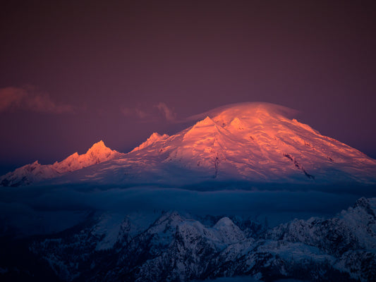 Mount Baker Sunrise from Hidden Lakes Peak 15x20 Limited Print