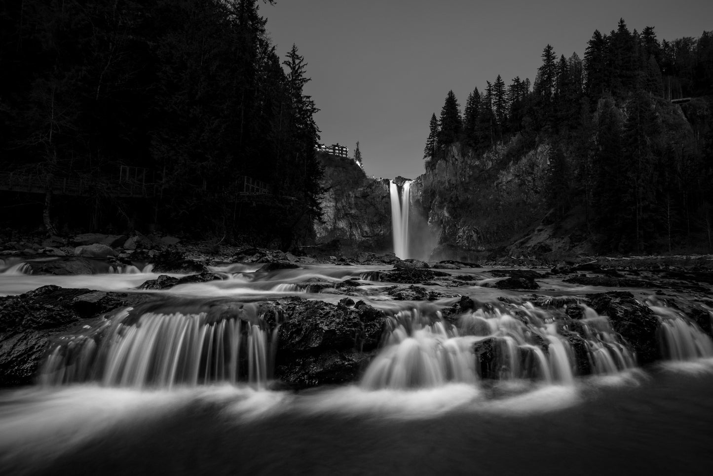 Cascading Streams below the Falls: 15x20 Limited Print