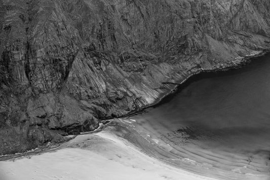 Granite, Sand and Water Coverage at Horseid Beach: 15x20 Limited Print