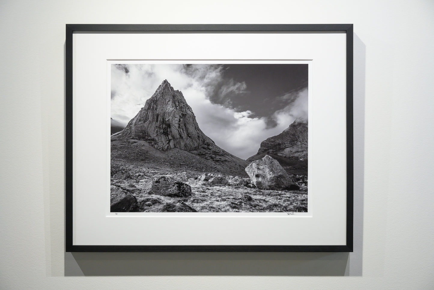 Merraflestind with Granite Block above Kjerkfjord: 15x20 Limited Print