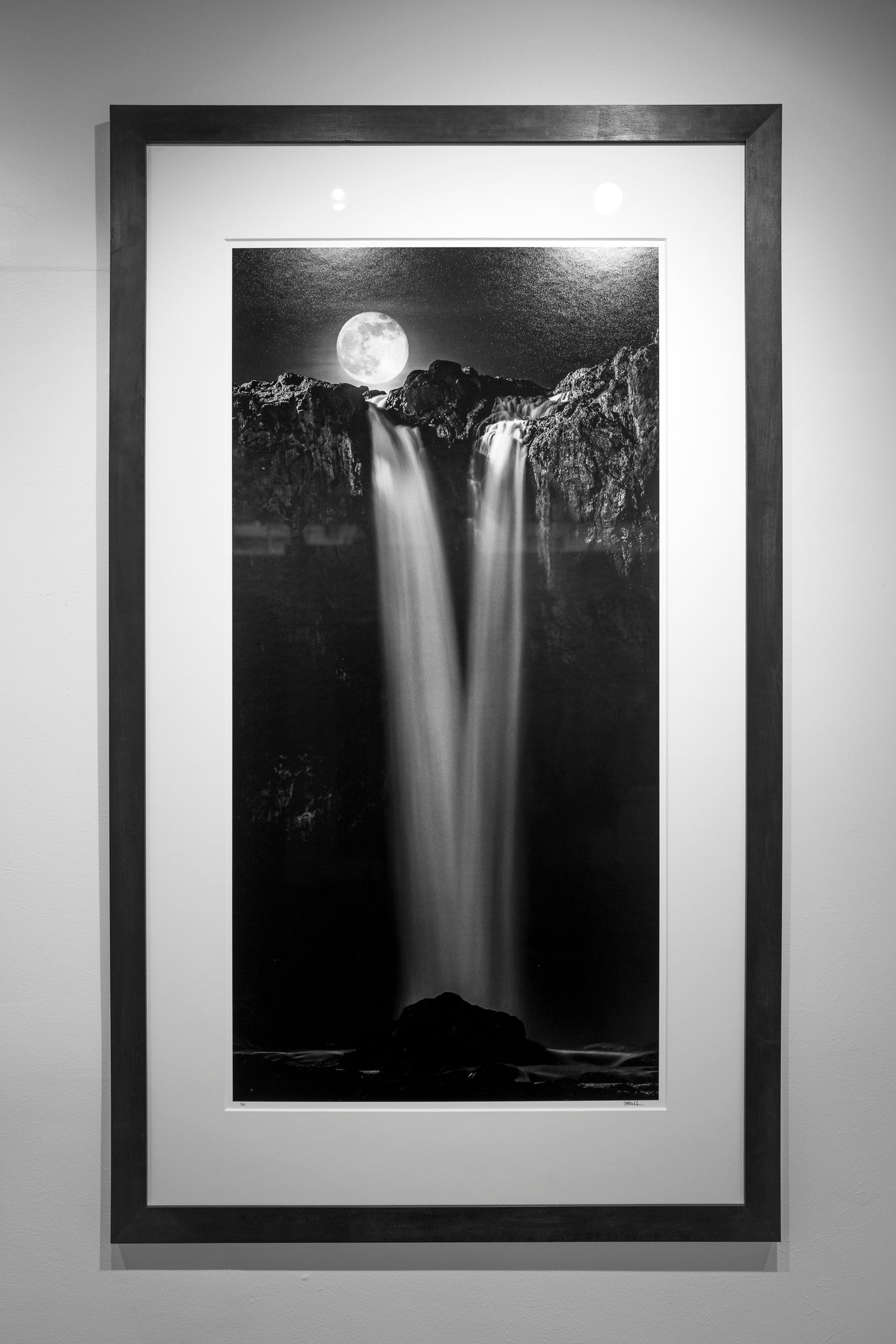 Full Moon Over Ribbons of Silk: 48x24 Limited Print