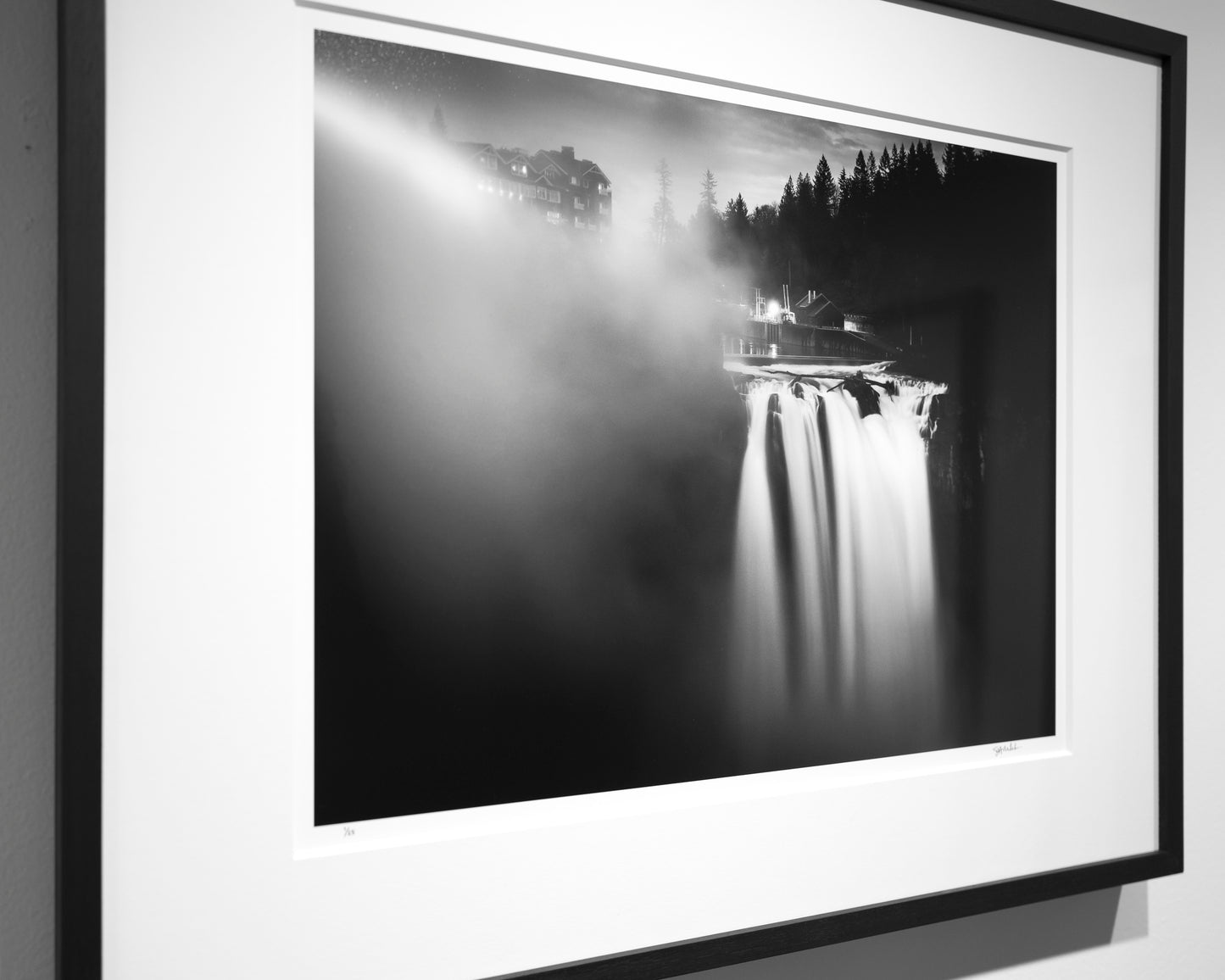 Salish Lodge in the Mist above Snoqualmie Falls: 15x20 Limited Print