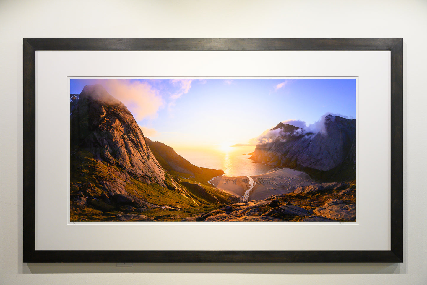 Hardwood Gallery Framing for 24x48 Prints - Gallery Pickup Only